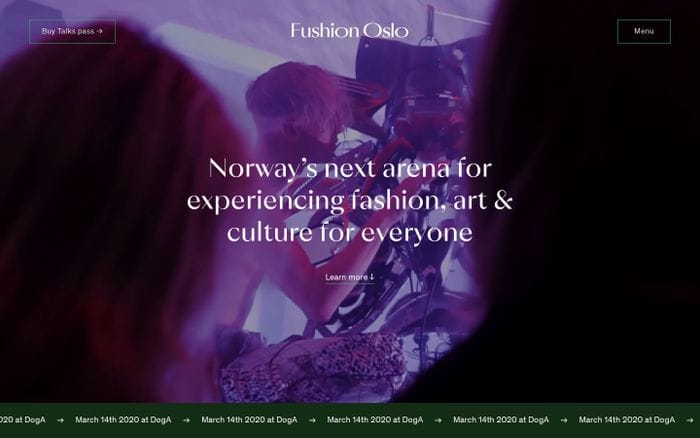 Fushion Oslo website preview