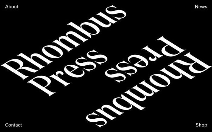 Rhombuspress website preview