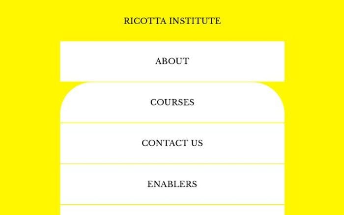 Ricottainstitute website preview