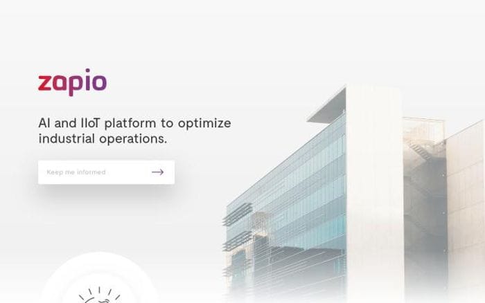 Zapio website preview