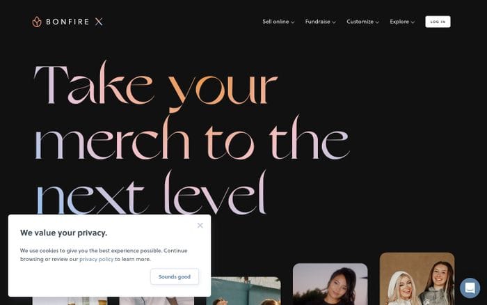 Bonfire X website preview