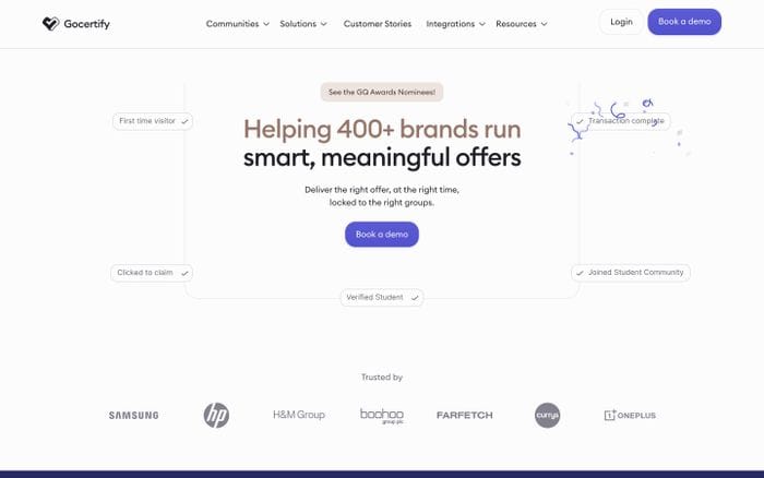 Gocertify website preview