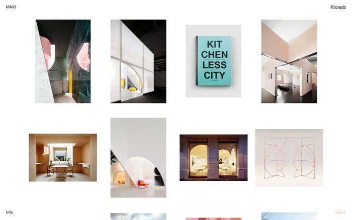MAIO – Architectural Office based in Barcelona website preview
