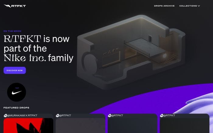 RTFKT website preview