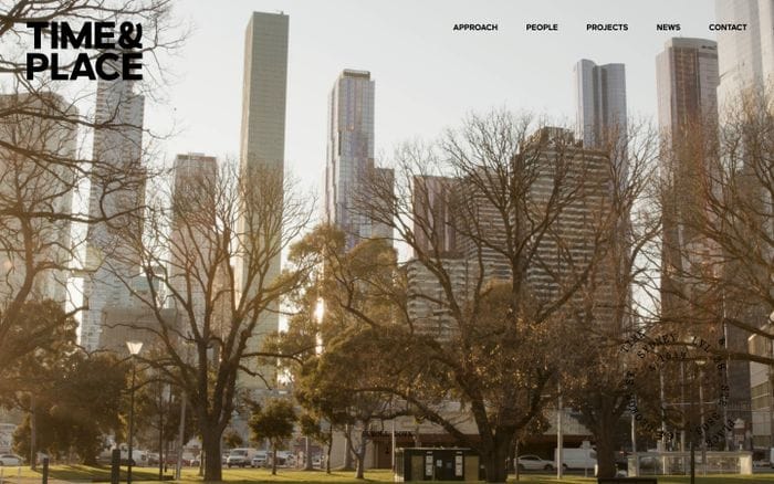 Time & Place website preview