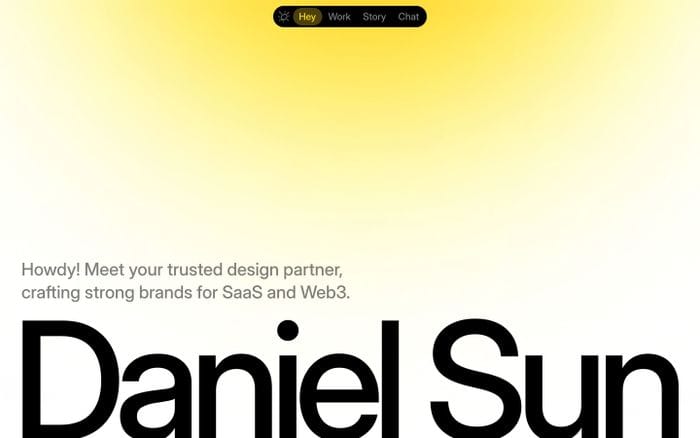 Daniel Sun website preview