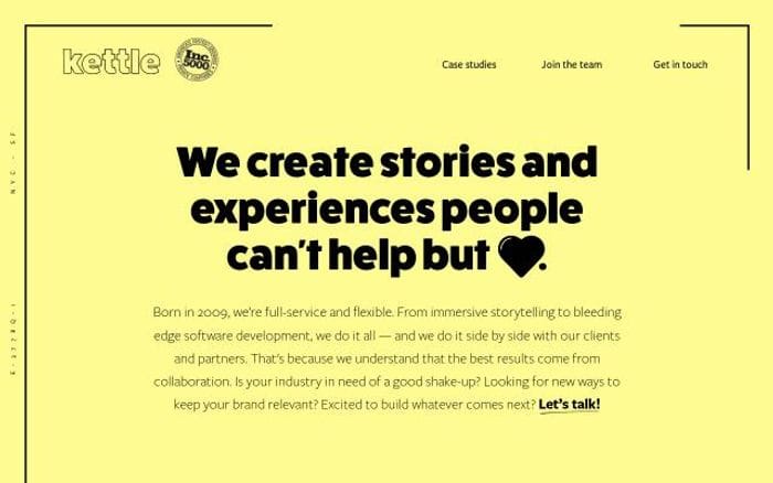 Wearekettle website preview