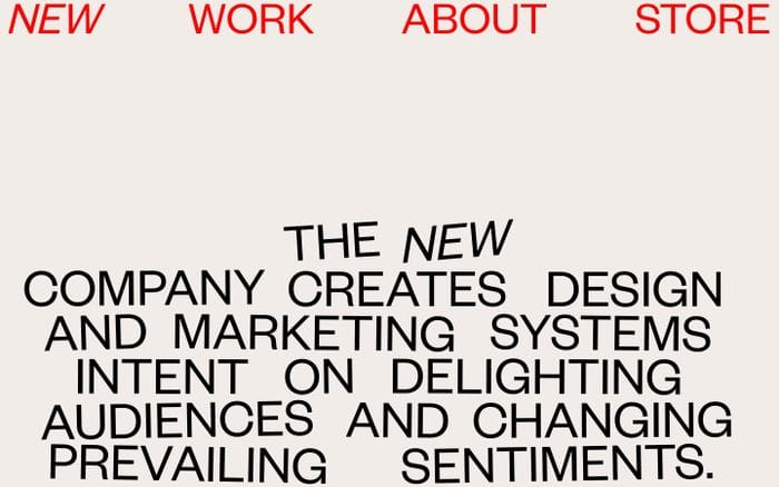 The new company website preview