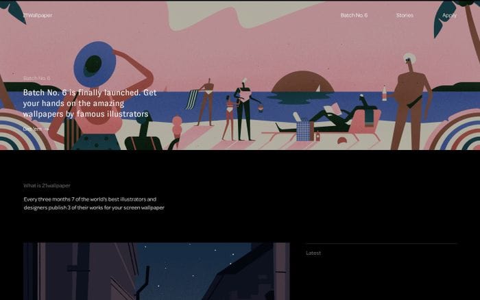 21wallpaper - Download curated wallpapers for you screen website preview