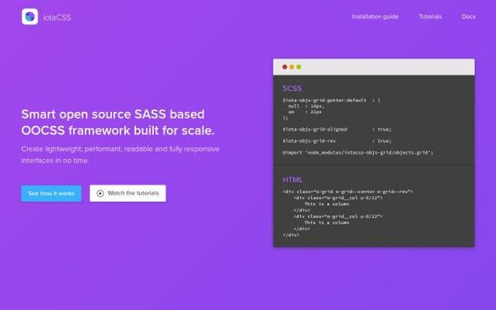 Iotacss website preview