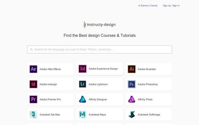 Instructy website preview