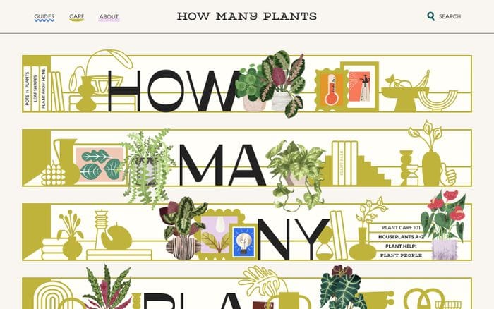 How Many Plants website preview