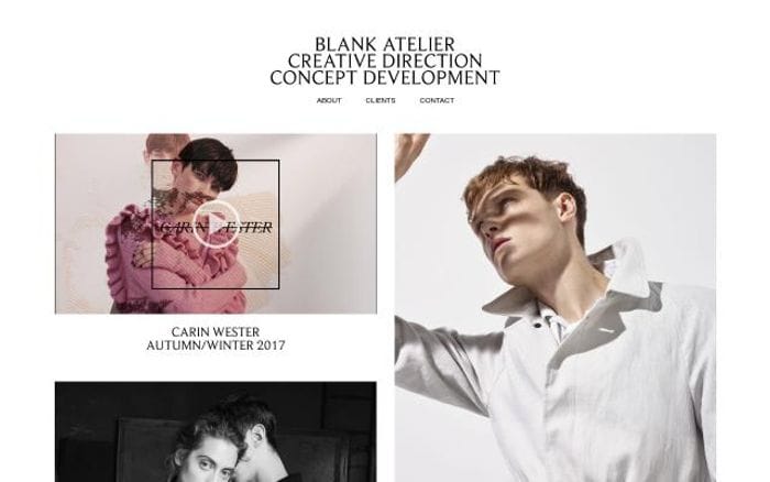 Blankatelier website preview