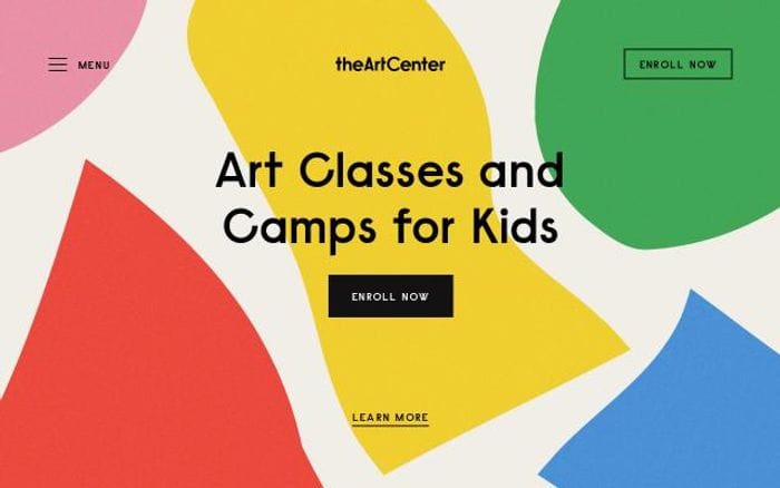 Theartcenter website preview