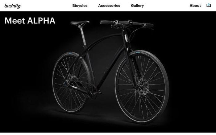 Budnitzbicycles website preview