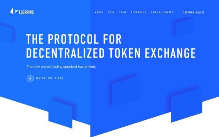 Loopring website preview