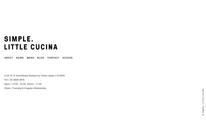 Littlecucina website preview