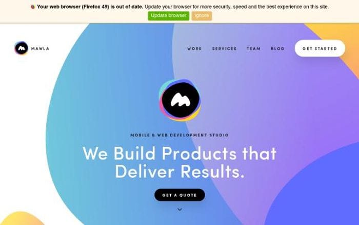 Mawla website preview