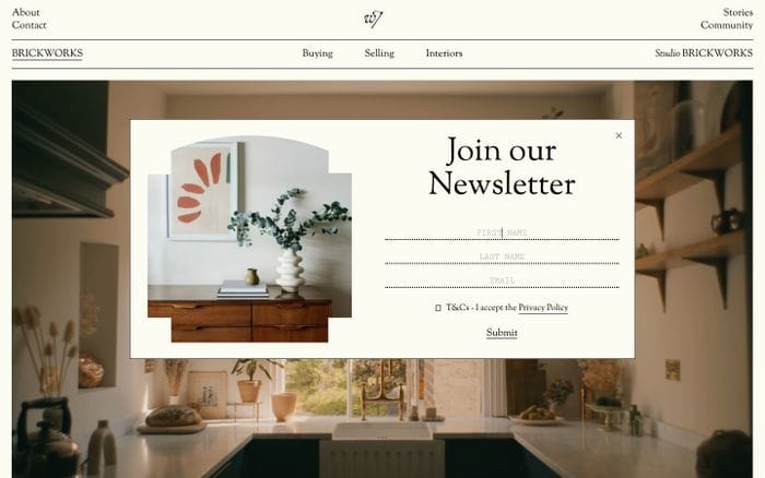 Brickworks London website preview