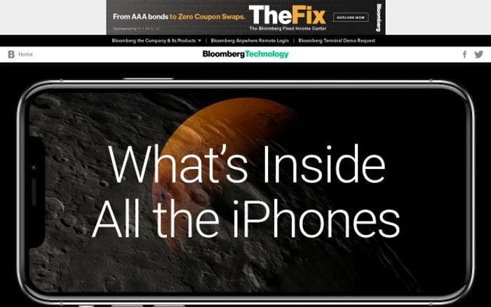 Bloomberg website preview