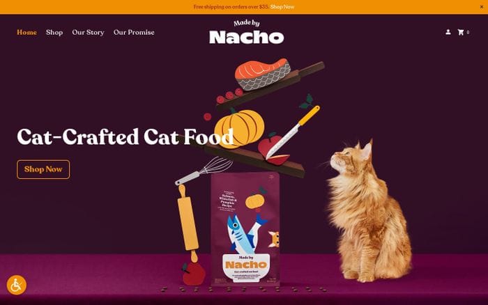 Made by Nacho website preview