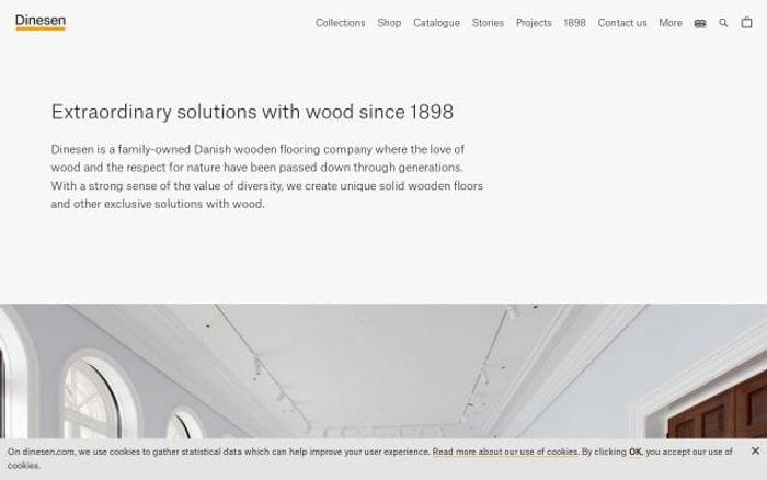 Dinesen website preview