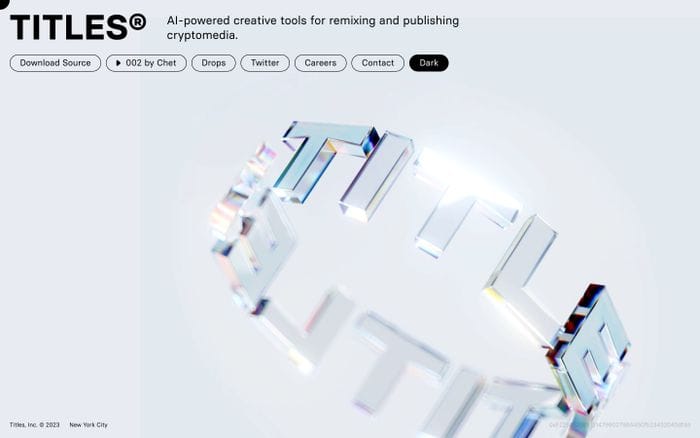 Titles website preview
