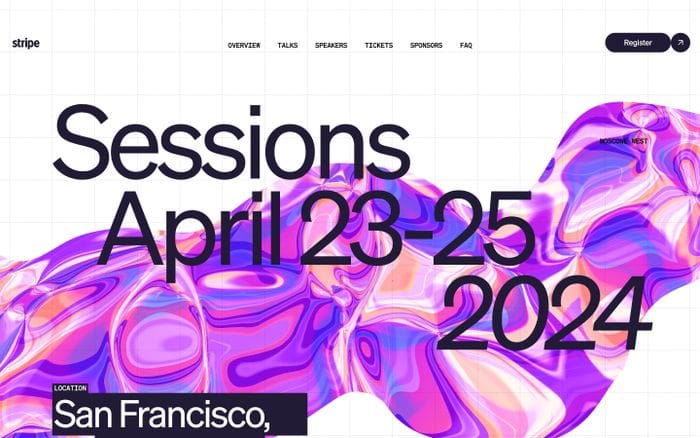 Stripe Sessions 2024 website preview