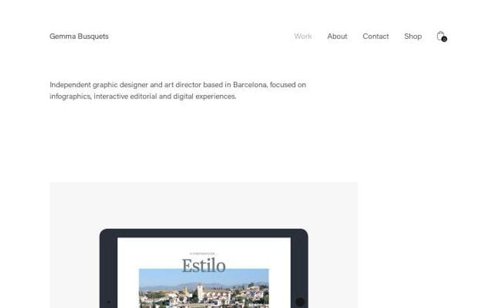 Gemmabusquets website preview