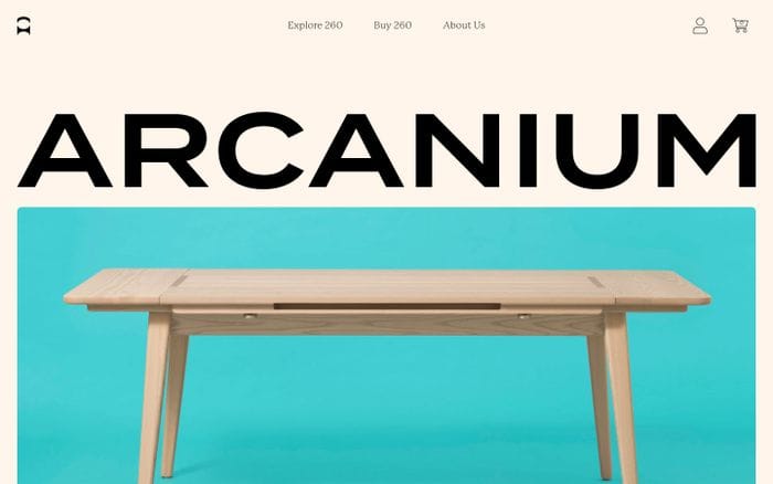 Arcanium website preview