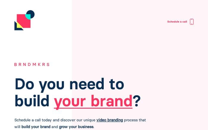 BRNDMKRS – It takes more than a good idea. website preview