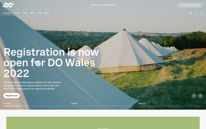 The Do Lectures website preview