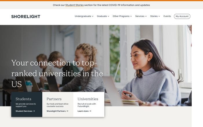 Shorelight website preview