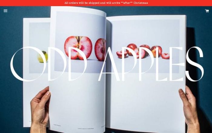 Oddapples website preview