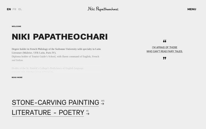  Niki Papatheochari website preview