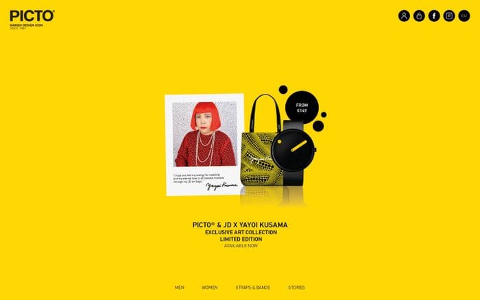PICTO® Official Brand Site – Unique Danish designer watches online website preview