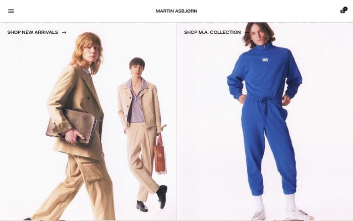 Martin Asbjørn website preview