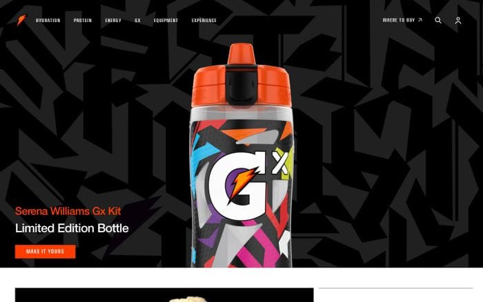  Gatorade.com website preview