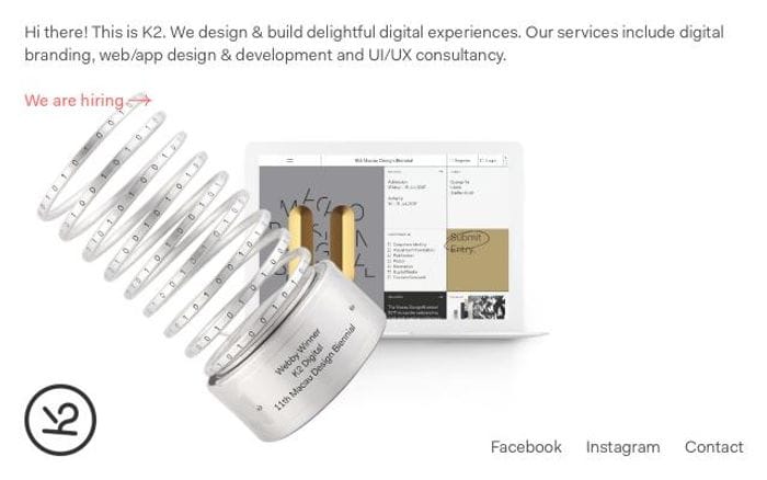 K2 website preview