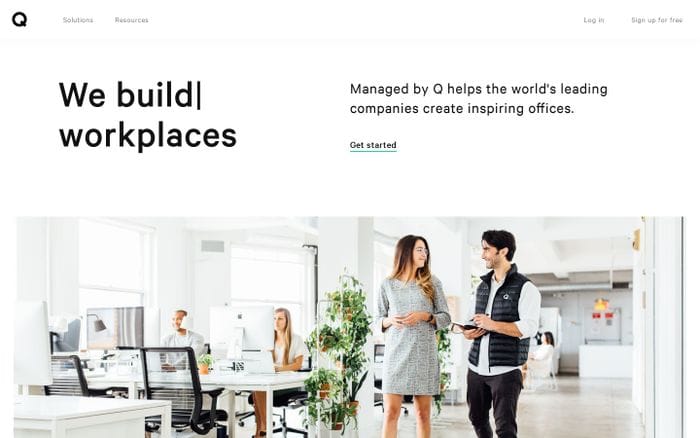 Managed by Q | We run workplaces website preview