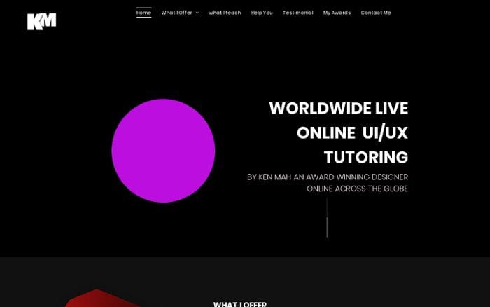 UI/UX/Web Design Live Online Tutoring website preview