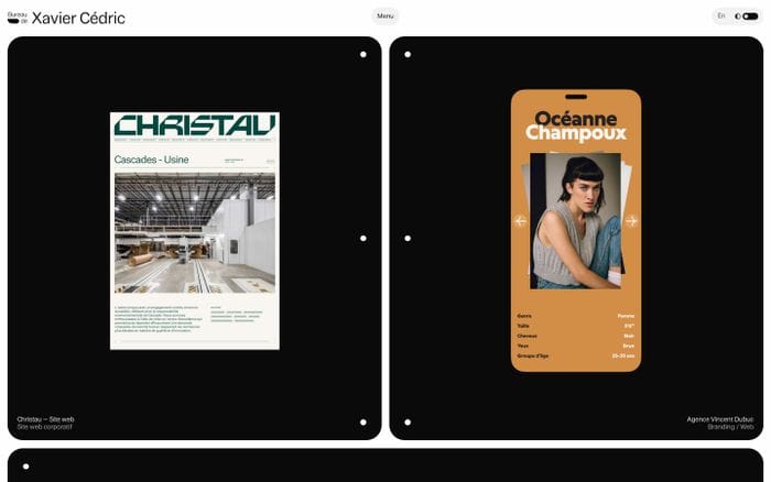 Xavier Cédric website preview