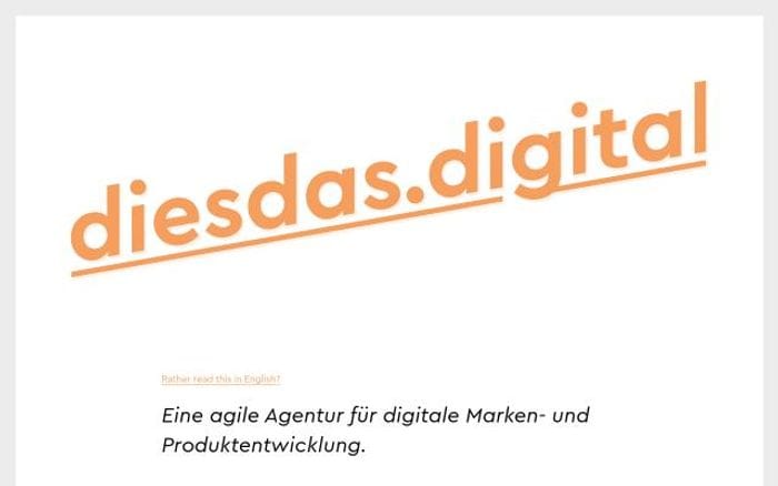 Diesdas website preview
