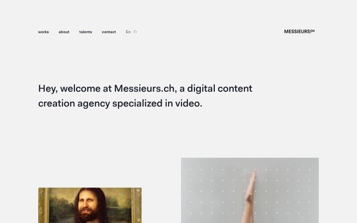 We're a creative studio based in Lausanne | Messieurs.ch website preview