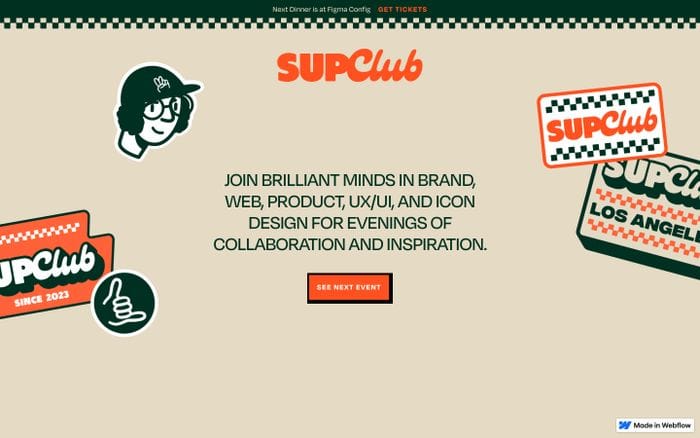 SupClub website preview