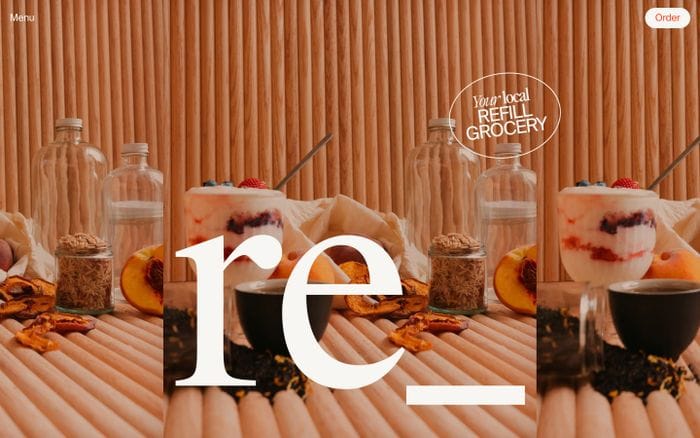 Re_ grocery website preview