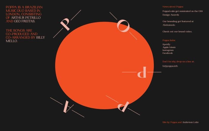 We are Poppa website preview