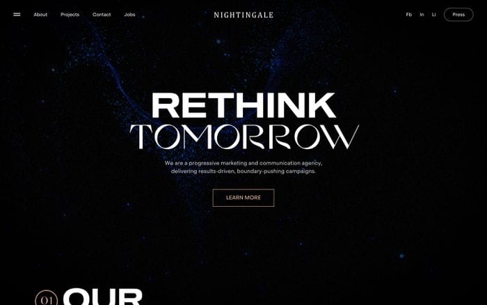 Nightingale website preview