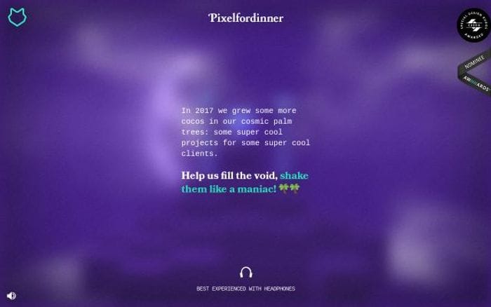 Pixelfordinner website preview