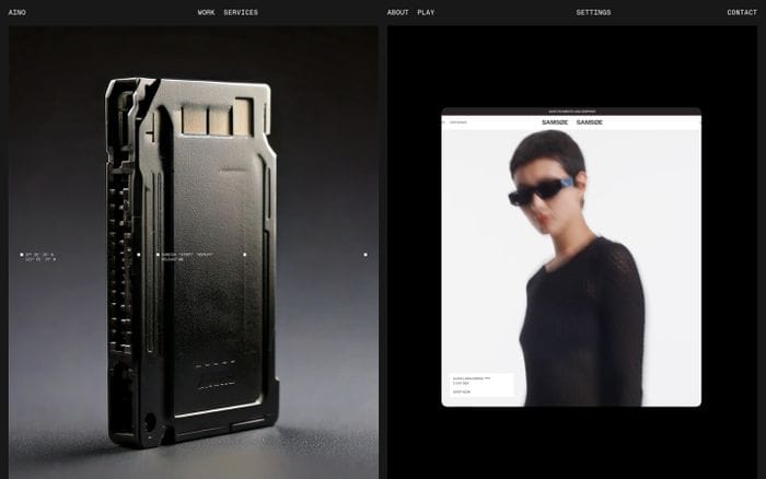 Aino website preview